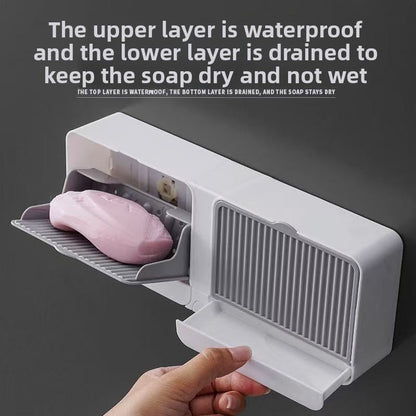 Mildew-Proof and Moisture-Proof Plastic Soap Box for Bathroom