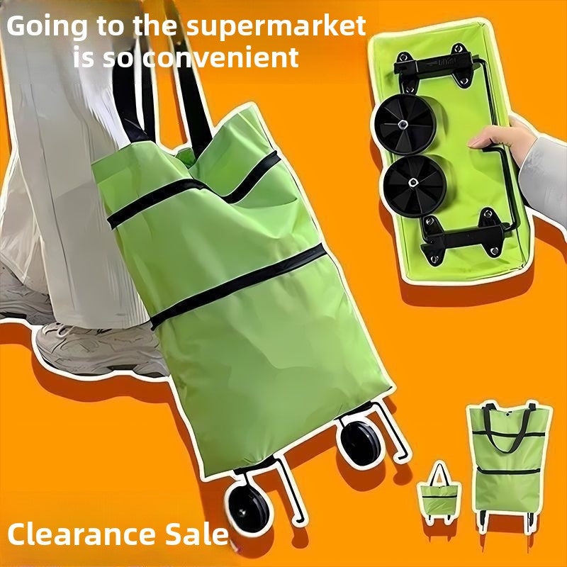 Foldable Wheeled Shopping Trolley Bag