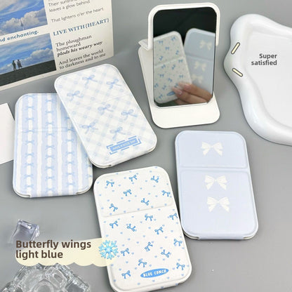 Portable Folding Makeup Mirror with Cute Designs