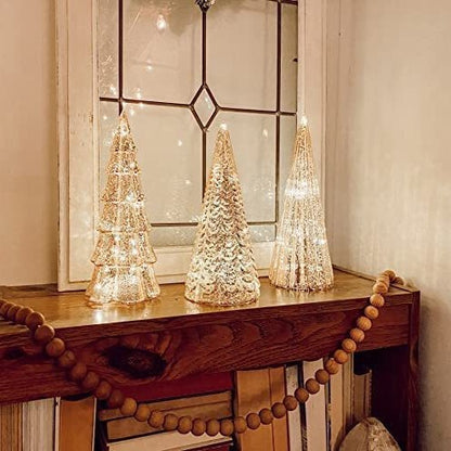 Mercury Glass LED Christmas Tree
