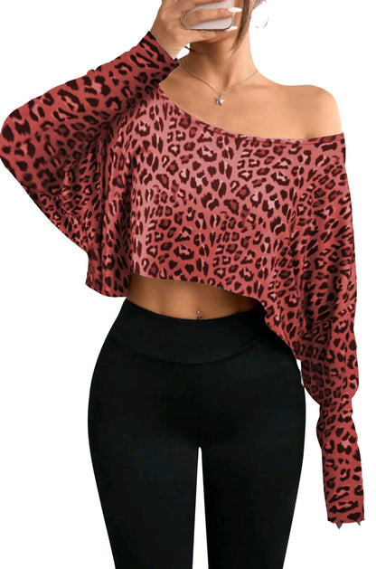 Womens Off Shoulder Loose Fit Tshirt