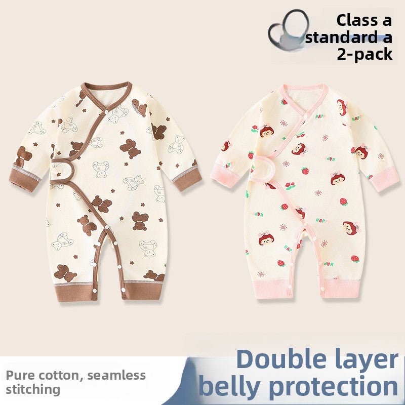 Baby Cotton Jumpsuit Long Sleeve Romper - RAINSTAR