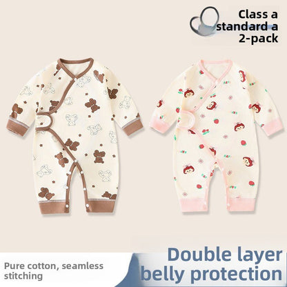 Baby Cotton Jumpsuit Long Sleeve Romper - RAINSTAR