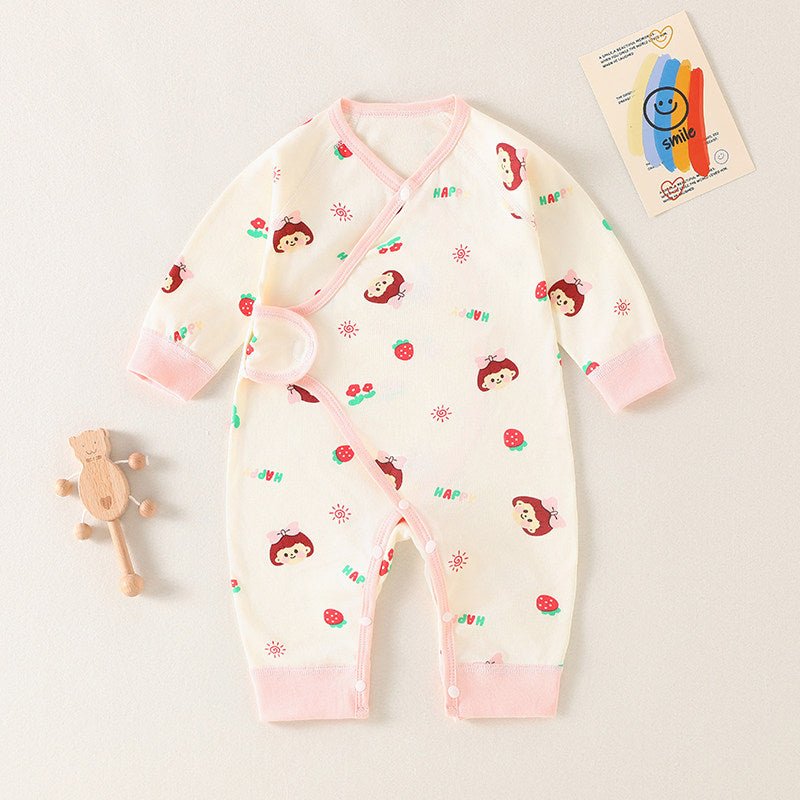 Baby Cotton Jumpsuit Long Sleeve Romper - RAINSTAR