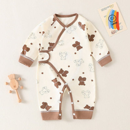 Baby Cotton Jumpsuit Long Sleeve Romper - RAINSTAR