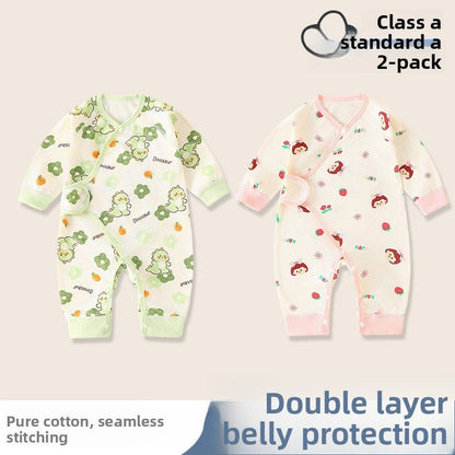 Baby Cotton Jumpsuit Long Sleeve Romper - RAINSTAR