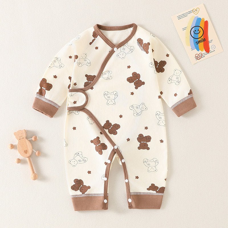 Baby Cotton Jumpsuit Long Sleeve Romper - RAINSTAR