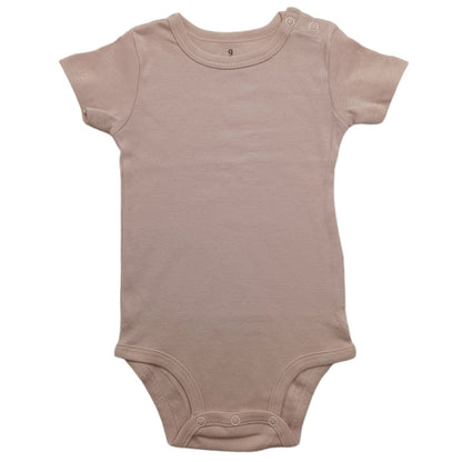 Baby Cotton Romper Short Sleeve Shoulder Opening Jumpsuit - RAINSTAR