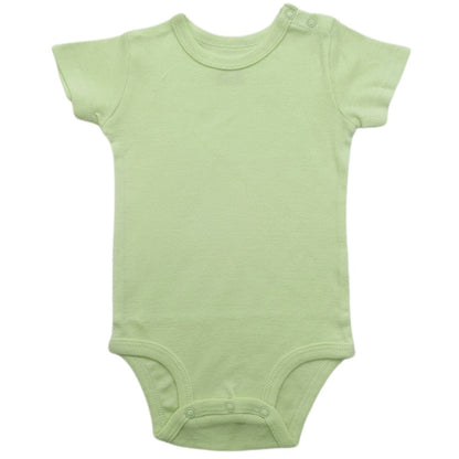 Baby Cotton Romper Short Sleeve Shoulder Opening Jumpsuit - RAINSTAR