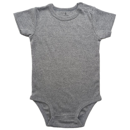 Baby Cotton Romper Short Sleeve Shoulder Opening Jumpsuit - RAINSTAR