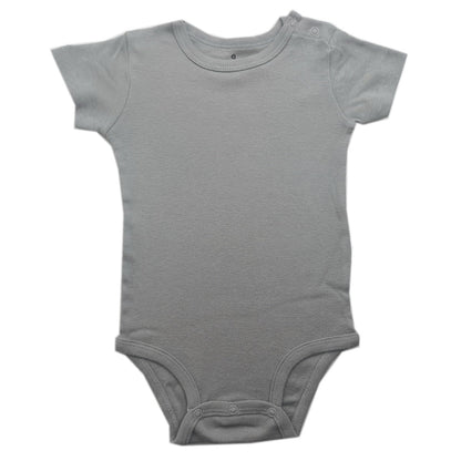 Baby Cotton Romper Short Sleeve Shoulder Opening Jumpsuit - RAINSTAR