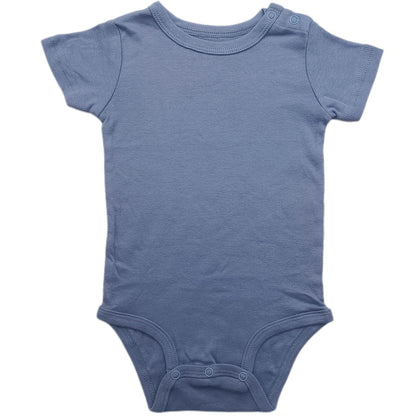 Baby Cotton Romper Short Sleeve Shoulder Opening Jumpsuit - RAINSTAR
