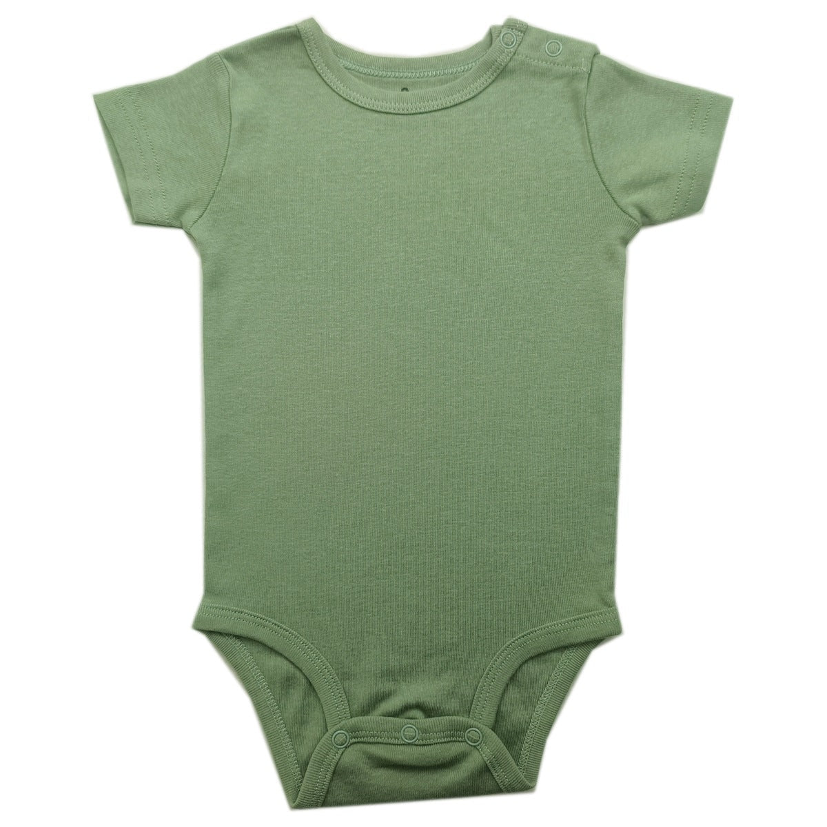 Baby Cotton Romper Short Sleeve Shoulder Opening Jumpsuit - RAINSTAR