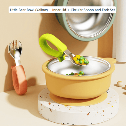 Baby Food Bowl with Suction Disc - RAINSTAR