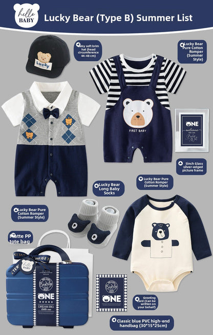 Baby gift box in blue carrying case - RAINSTAR