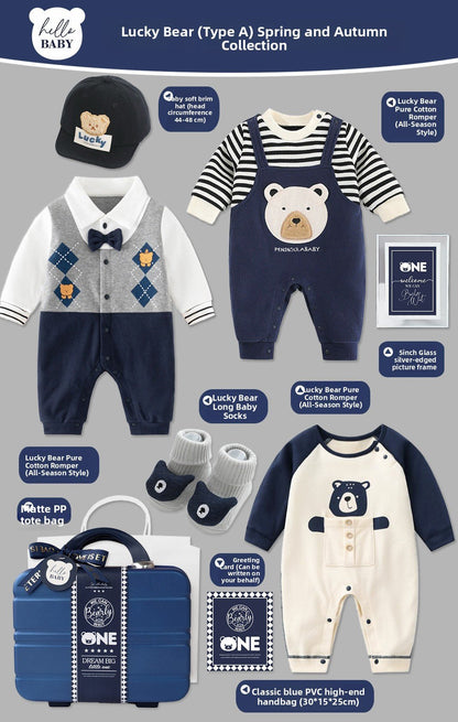 Baby gift box in blue carrying case - RAINSTAR