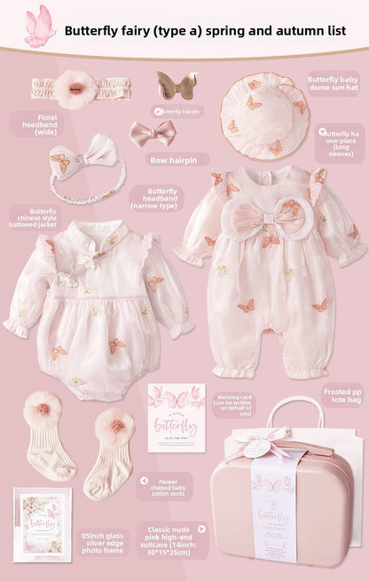 Baby Girl Butterfly Fairy Clothing Gift Set - RAINSTAR