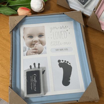 Baby Handprint Footprint Clay Photo Frame - RAINSTAR