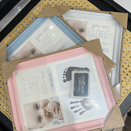 Baby Handprint Footprint Clay Photo Frame - RAINSTAR