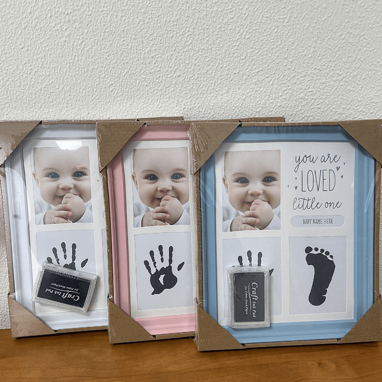 Baby Handprint Footprint Clay Photo Frame - RAINSTAR