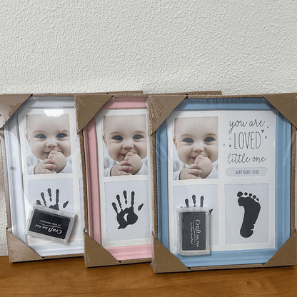 Baby Handprint Footprint Clay Photo Frame - RAINSTAR