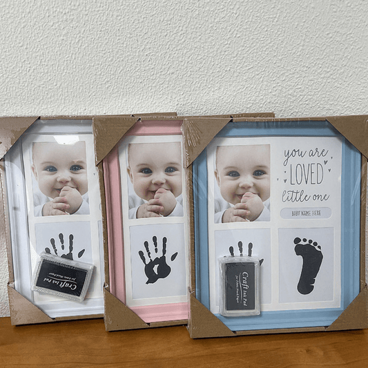 Baby Handprint Footprint Clay Photo Frame - RAINSTAR