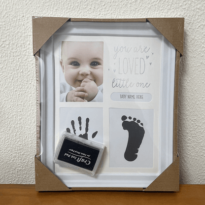 Baby Handprint Footprint Clay Photo Frame - RAINSTAR