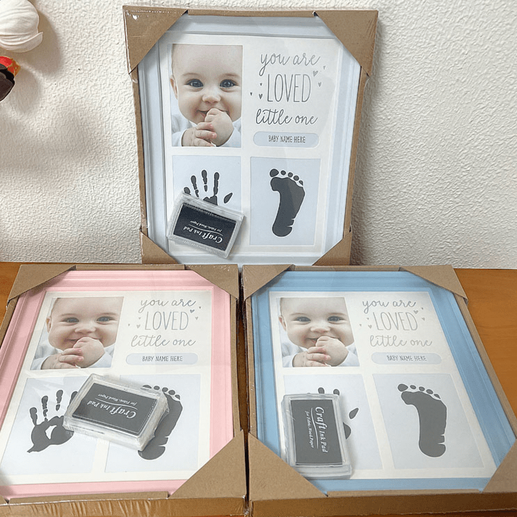 Baby Handprint Footprint Clay Photo Frame - RAINSTAR