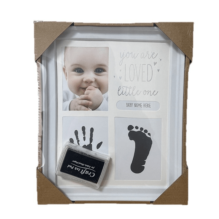 Baby Handprint Footprint Clay Photo Frame - RAINSTAR