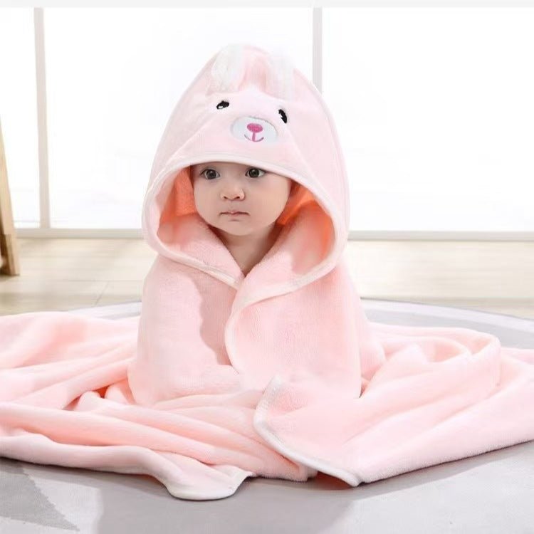 Baby Hooded Bath Poncho Quick-Dry Towel - RAINSTAR