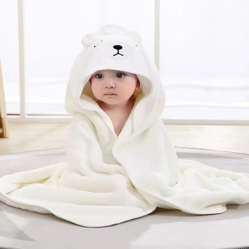 Baby Hooded Bath Poncho Quick-Dry Towel - RAINSTAR