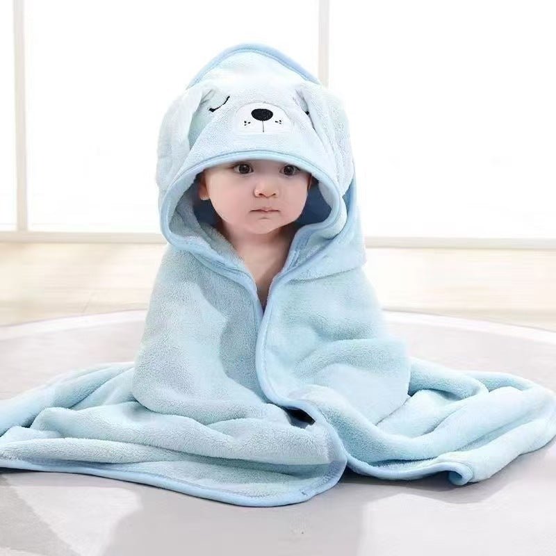 Baby Hooded Bath Poncho Quick-Dry Towel - RAINSTAR