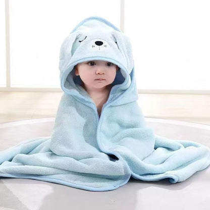 Baby Hooded Bath Poncho Quick-Dry Towel - RAINSTAR