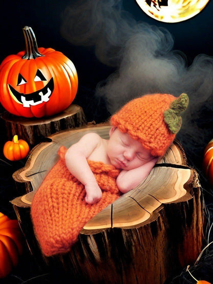 Baby Photo Cute Pumpkin Style Clothing Sleeping Bag Children Photo Clothes - RAINSTAR