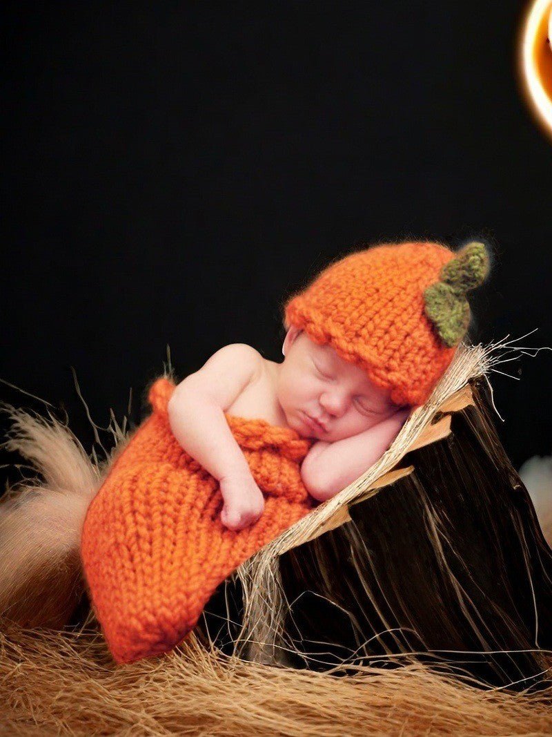 Baby Photo Cute Pumpkin Style Clothing Sleeping Bag Children Photo Clothes - RAINSTAR