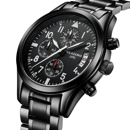 Quartz Watch, Multifunctional Luminous Waterproof Men's Watch