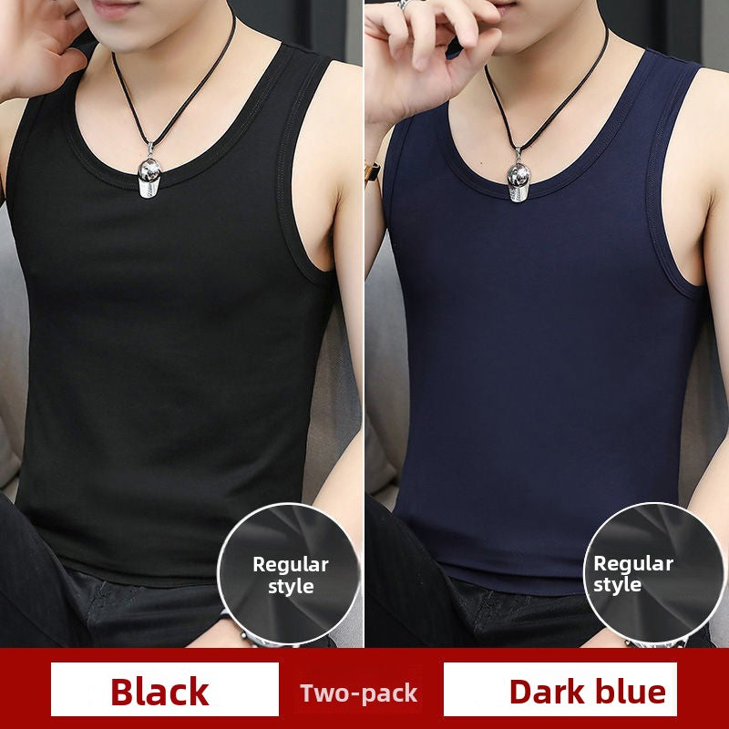 Modal Mens Round Neck Tank Tops