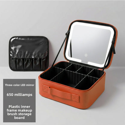 LED Lighted Makeup Bag with Mirror