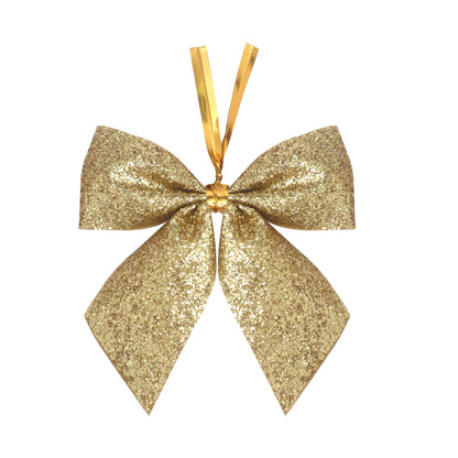 Small Powdered Ribbon Christmas Tree Bow Ornament