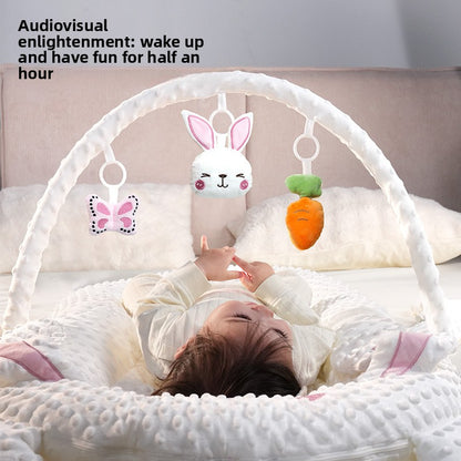 Foldable Portable Baby Bed with Toy Rack Options