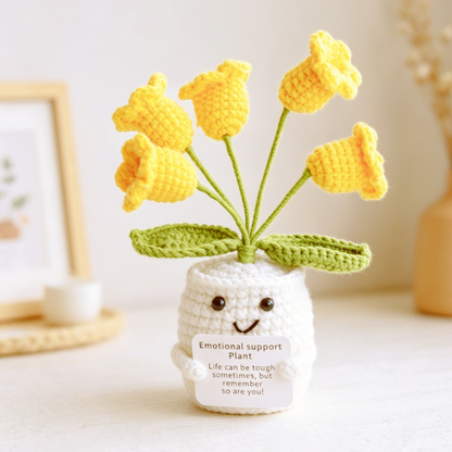 Handwoven Wool Knitted Potted Plants