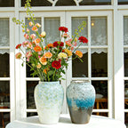 Handmade Glazed Ceramic Vase for Home Decoration