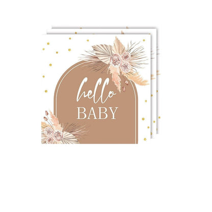Bohemian Baby Shower Party Supplies Set