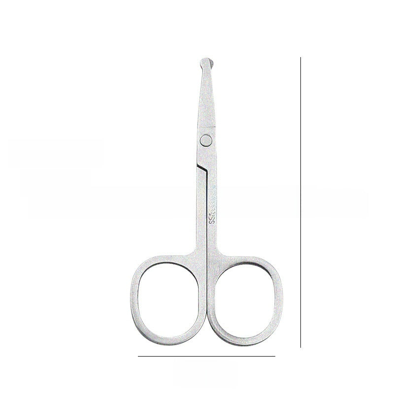 Stainless Steel Beauty Scissors for Eyebrow and Nose Hair Trimming, Makeup Tool