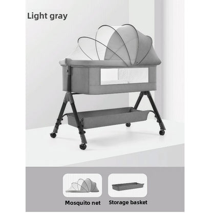 Adjustable Foldable Baby Bed with Mosquito Net