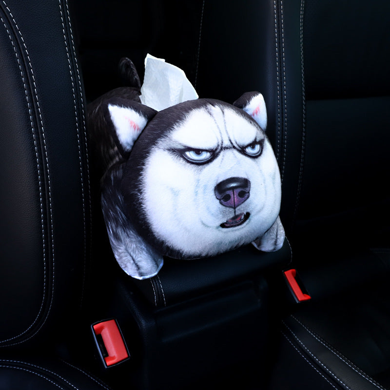 Cute Plush Car Tissue Box