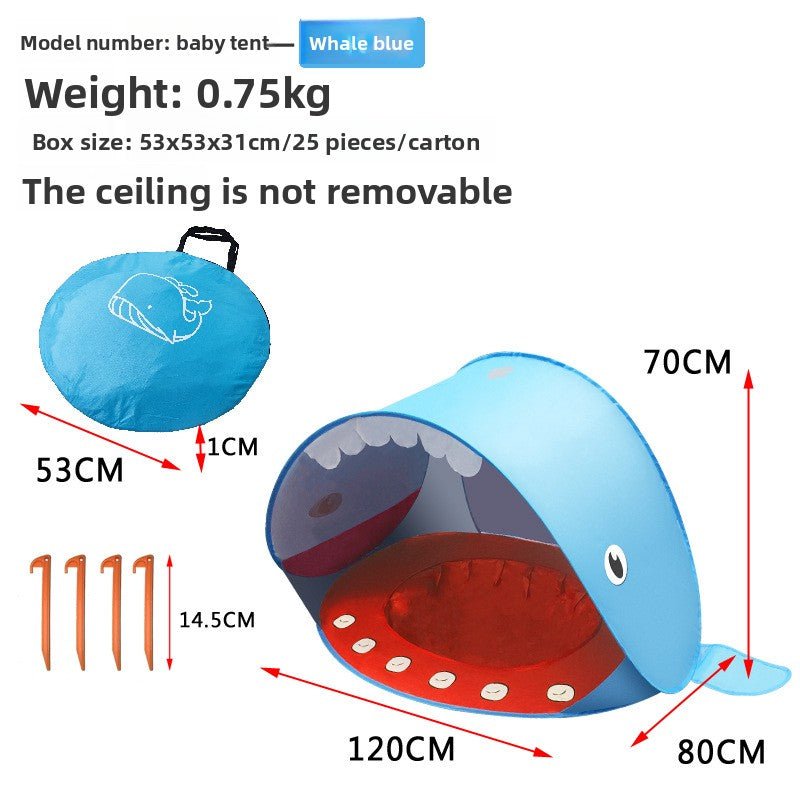 Childrens Baby Beach Sun Shelter Pop Up Tent - RAINSTAR