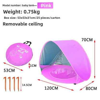 Childrens Baby Beach Sun Shelter Pop Up Tent - RAINSTAR