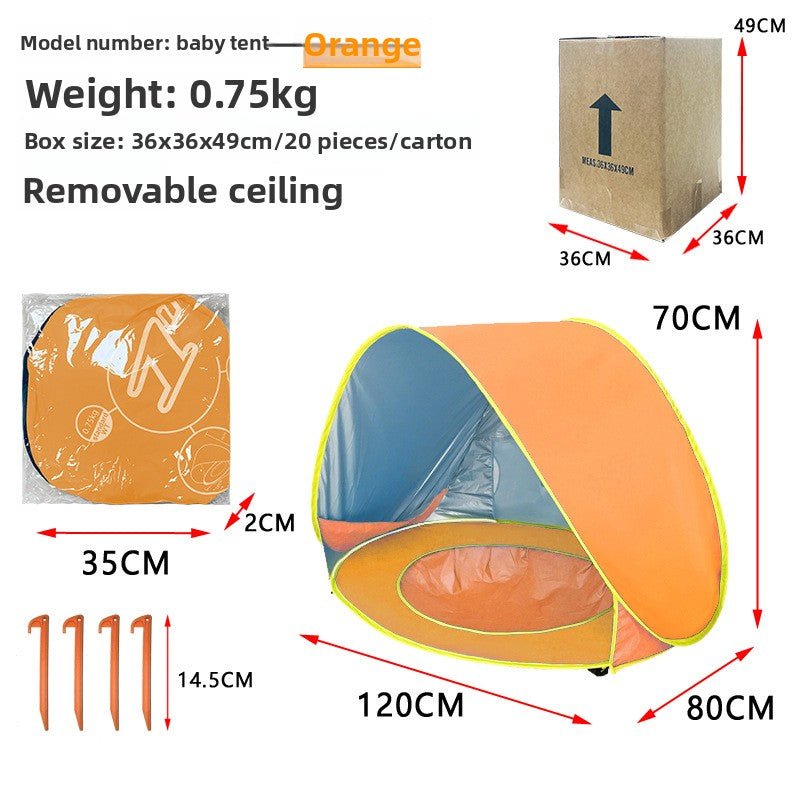 Childrens Baby Beach Sun Shelter Pop Up Tent - RAINSTAR