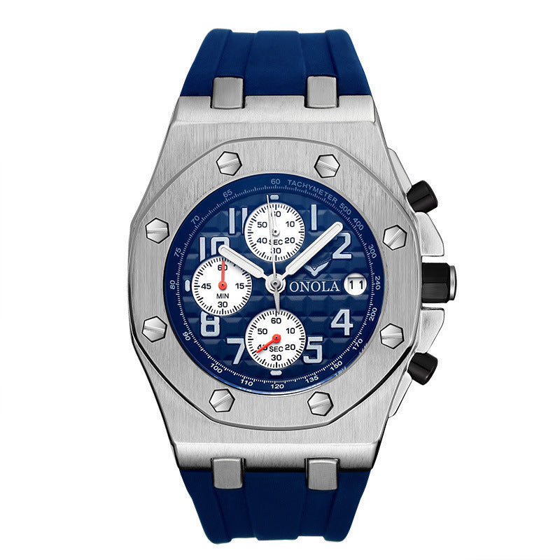 ONOLA Classic Stylish Men's Sports Watch with Silicone Band
